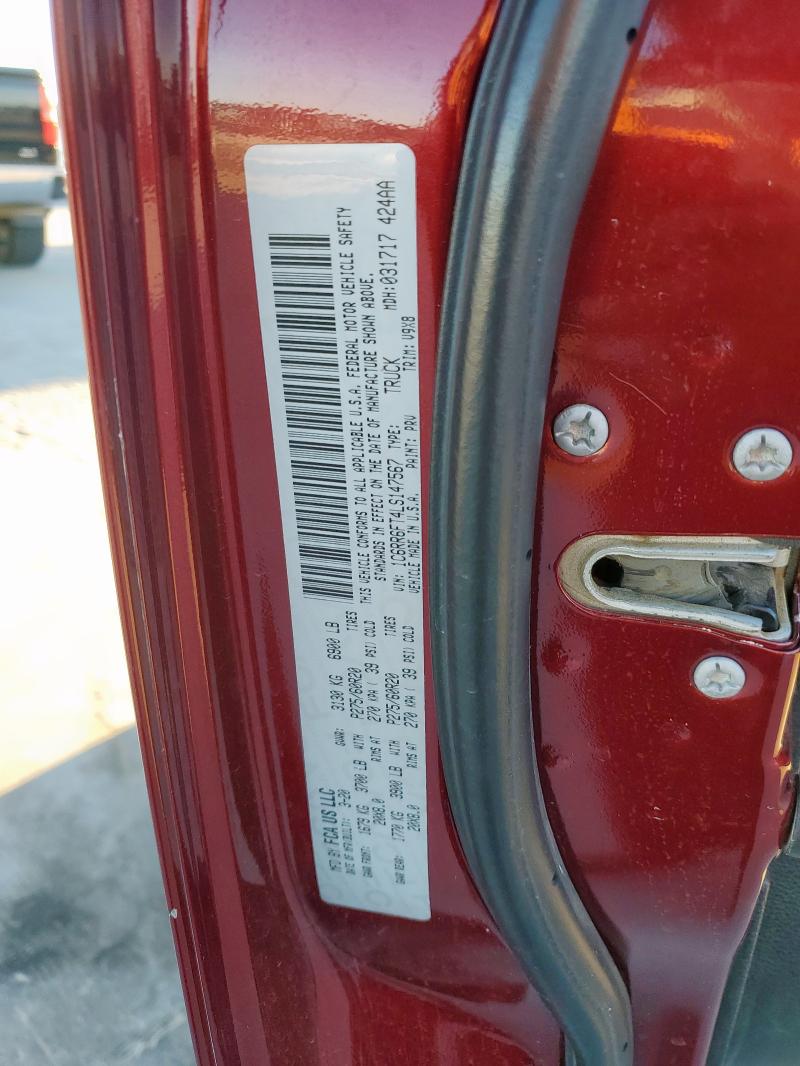 2020 RAM 1500 CLASS - 1C6RR6FT4LS147567