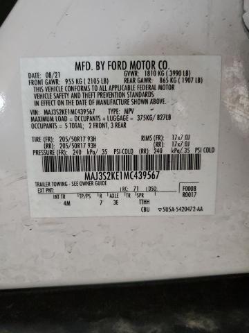 2021 FORD ECOSPORT T - MAJ3S2KE1MC439567