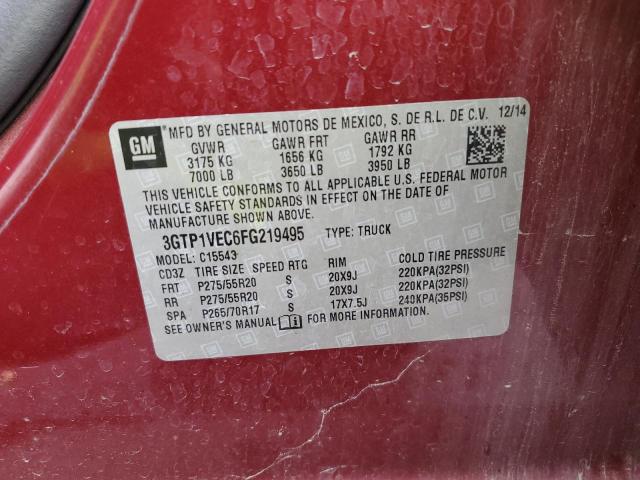 2015 GMC SIERRA C15 - 3GTP1VEC6FG219495