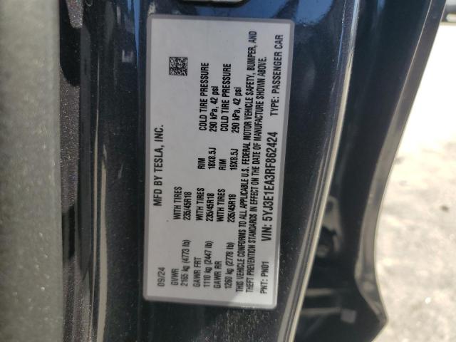 2024 TESLA MODEL 3 5YJ3E1EA3RF862424