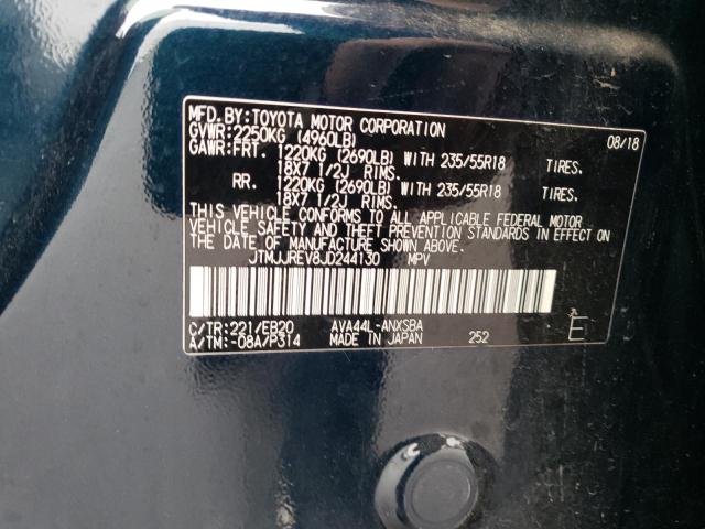 2018 TOYOTA RAV4 HV SE JTMJJREV8JD244130