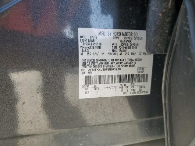 2015 FORD EDGE SEL - 2FMTK4J80FBB83230