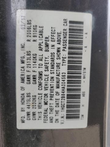 2017 HONDA ACCORD EXL - 1HGCT2B84HA004563