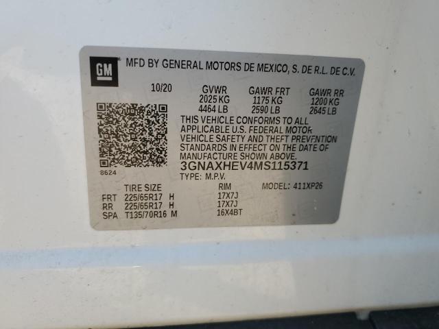 2021 CHEVROLET EQUINOX LS - 3GNAXHEV4MS115371