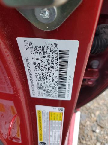 2020 HONDA ACCORD EXL - 1HGCV1F53LA078361