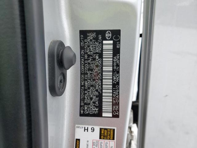 2019 TOYOTA PRIUS - JTDKARFU5K3092583