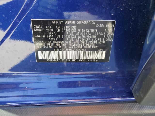 2024 SUBARU CROSSTREK - 4S4GUHM6XR3792083