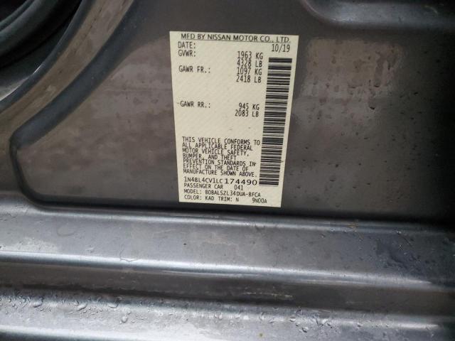 2020 NISSAN ALTIMA SR - 1N4BL4CV1LC174490