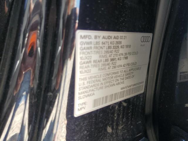 2021 AUDI Q8 PRESTIG WA1CVAF16MD028995