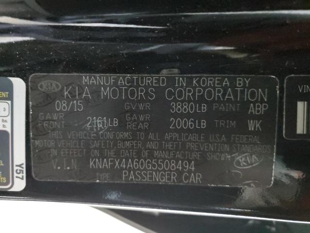 2016 KIA FORTE LX - KNAFX4A60G5508494