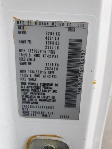 2016 NISSAN NV200 TAXI 3N8CM0JT9GK700987