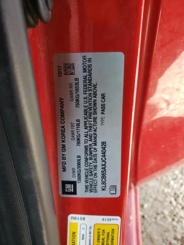 2018 CHEVROLET SPARK LS KL8CB6SAXJC440428