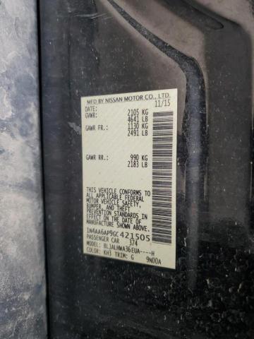2016 NISSAN MAXIMA 3.5 - 1N4AA6AP9GC421505