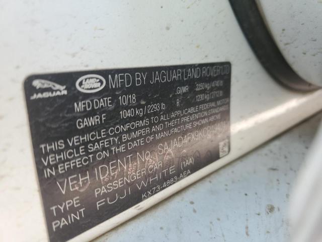2019 JAGUAR XE PREMIUM SAJAD4FX9KCP49404