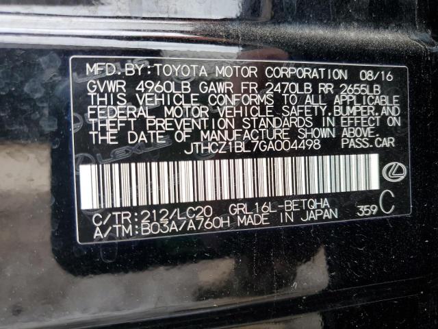 2016 LEXUS GS 350 JTHCZ1BL7GA004498