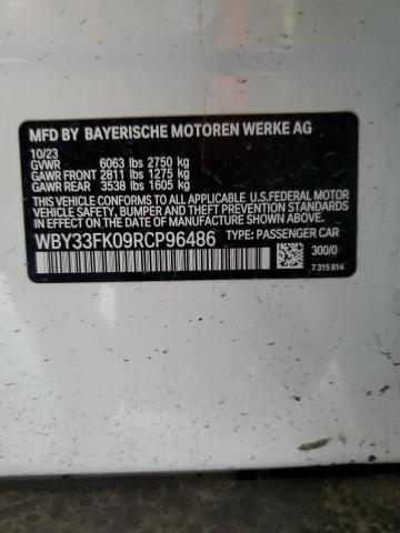 2024 BMW I5 EDRIVE WBY33FK09RCP96486