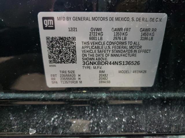 2022 CHEVROLET BLAZER 3LT - 3GNKBDR44NS136526