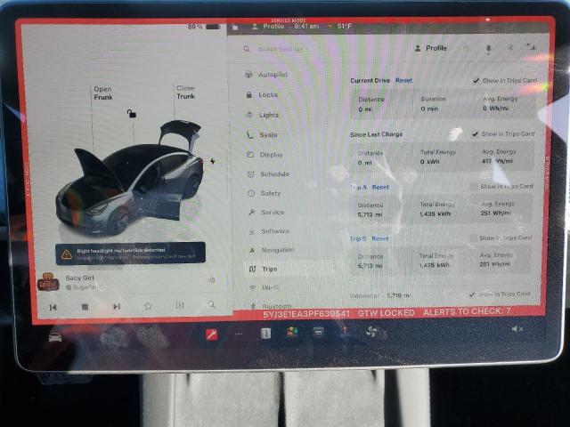 2023 TESLA MODEL 3 - 5YJ3E1EA3PF639541