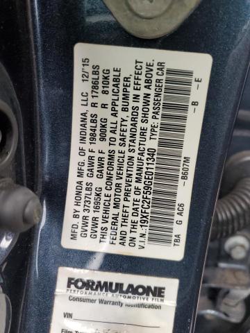 2016 HONDA CIVIC LX - 19XFC2F59GE011340