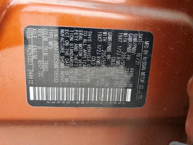 2021 NISSAN ROGUE PLAT JN8AT3DC5MW106632