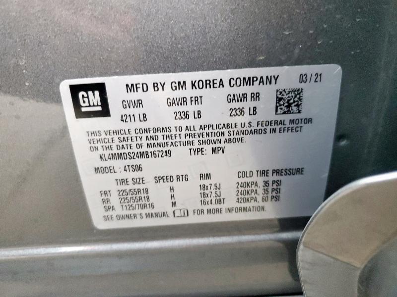 2021 BUICK ENCORE GX - KL4MMDS24MB167249