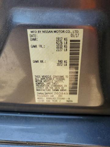 2017 NISSAN ALTIMA 2.5 - 1N4AL3APXHC260849