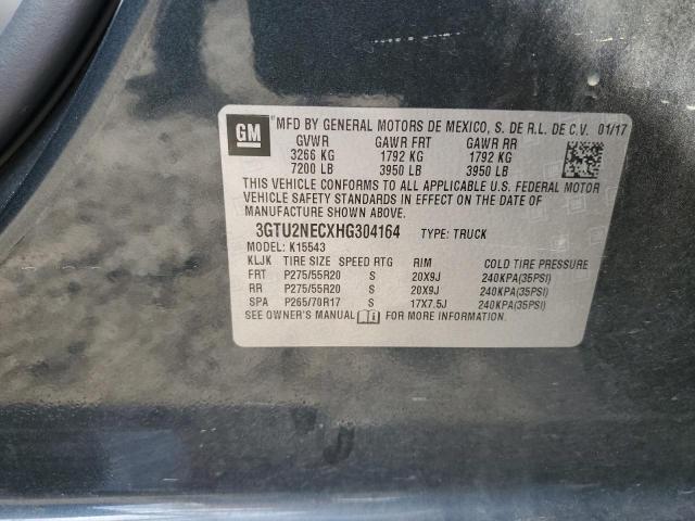 2017 GMC SIERRA K15 - 3GTU2NECXHG304164