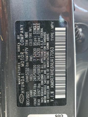 2022 HYUNDAI PALISADE C KM8R74HE6NU417063