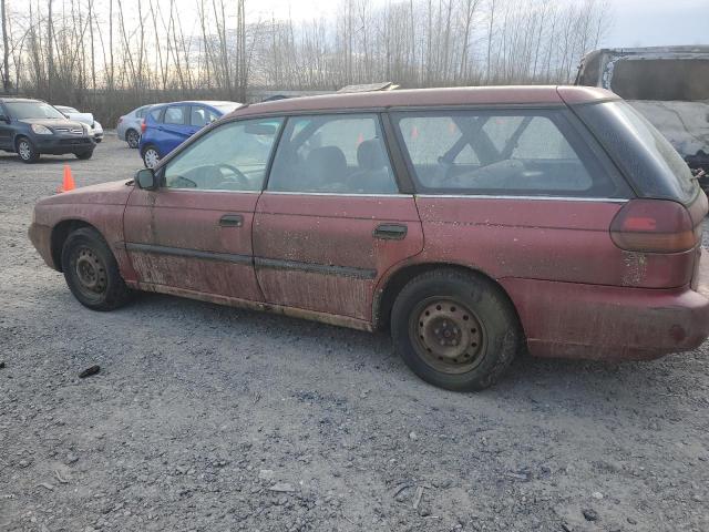 SUBARU LEGACY L 1997 red  gas 4S3BK4350V7303571 photo #3