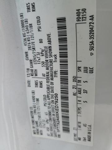 2019 FORD F250 SUPER 1FT7X2A6XKED79250