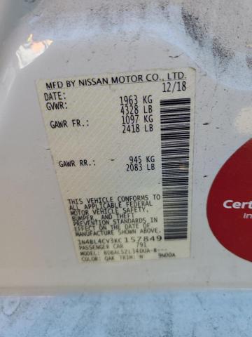 2019 NISSAN ALTIMA SR - 1N4BL4CV3KC157849