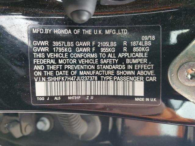 2018 HONDA CIVIC SPOR - SHHFK7H47JU237378