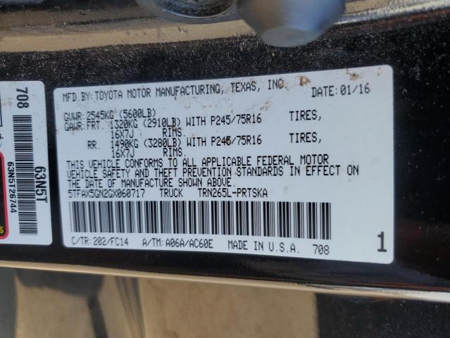 2016 TOYOTA TACOMA DOU - 5TFAX5GN2GX060717