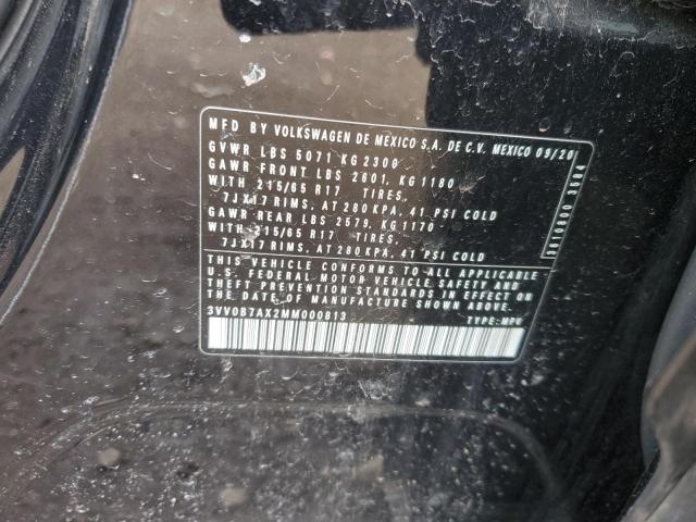 2021 VOLKSWAGEN TIGUAN S - 3VV0B7AX2MM000813