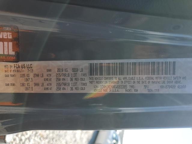 2019 JEEP WRANGLER U - 1C4HJXENXKW683385