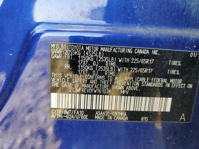 2015 TOYOTA RAV4 XLE - 2T3WFREV0FW161034