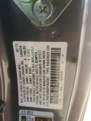 2015 HONDA CIVIC EX - 2HGFG3B83FH522363