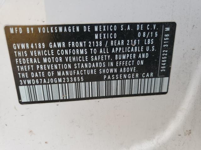 2016 VOLKSWAGEN JETTA SE - 3VWD67AJ0GM233655