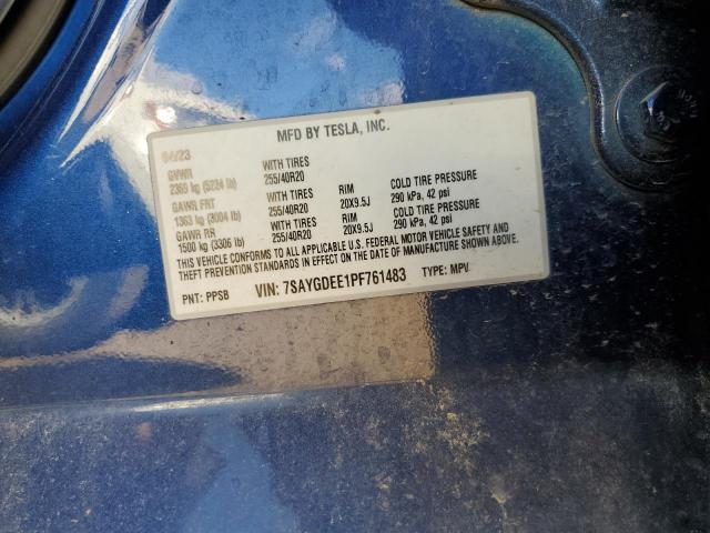 2023 TESLA MODEL Y - 7SAYGDEE1PF761483