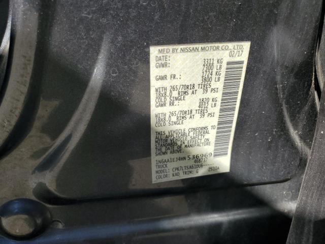 2017 NISSAN TITAN S - 1N6AA1EJ4HN536969