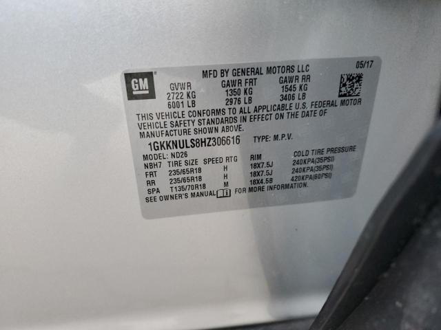 2017 GMC ACADIA SLT - 1GKKNULS8HZ306616