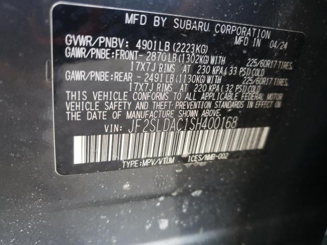 2025 SUBARU FORESTER JF2SLDAC1SH400168