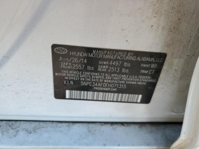 2015 HYUNDAI SONATA SPO - 5NPE34AF0FH071315