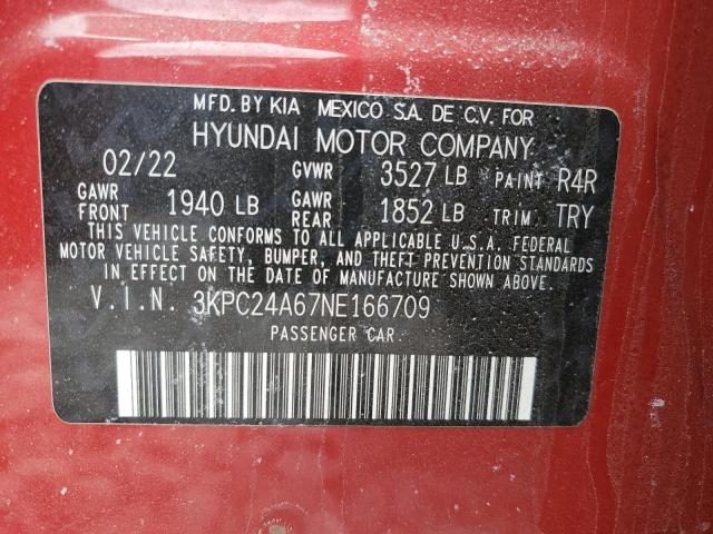 2022 HYUNDAI ACCENT SE - 3KPC24A67NE166709