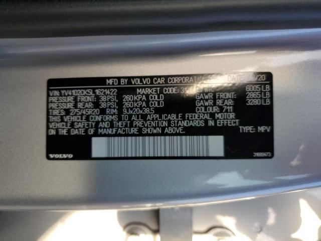2020 VOLVO XC90 T5 MO - YV4102CK5L1621422