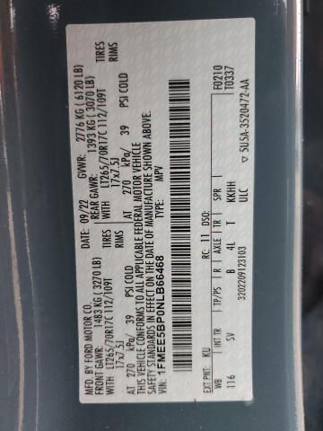 2022 FORD BRONCO BAS - 1FMEE5BP0NLB66468