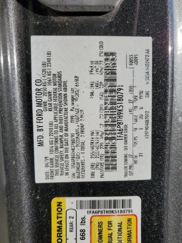 2019 FORD MUSTANG - 1FA6P8TH9K5180791