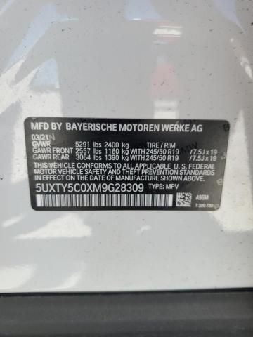 2021 BMW X3 XDRIVE3 5UXTY5C0XM9G28309