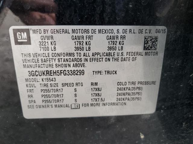 2015 CHEVROLET SILVERADO - 3GCUKREH5FG338299