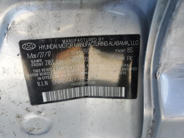 2017 HYUNDAI ELANTRA SE - 5NPD74LF7HH210341